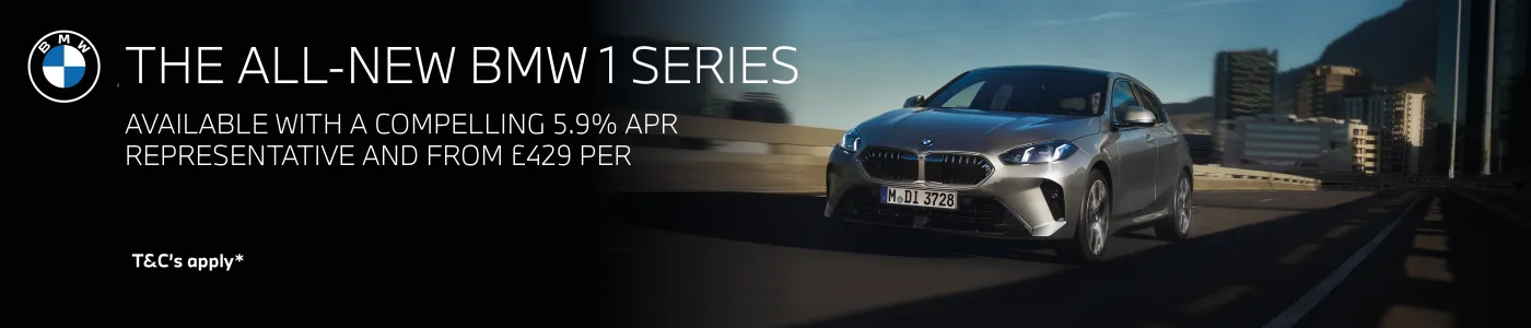 BMW 1 Series offer Banner - Desktop Banner