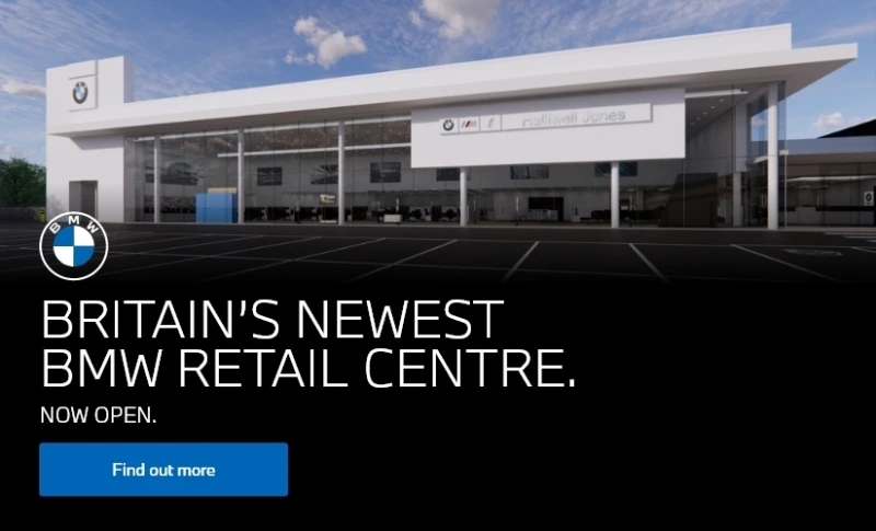 Wilmslow BMW - Now Open Banner Mobile