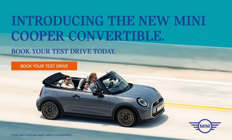 New MINI Cooper Convertible Banner Mobile