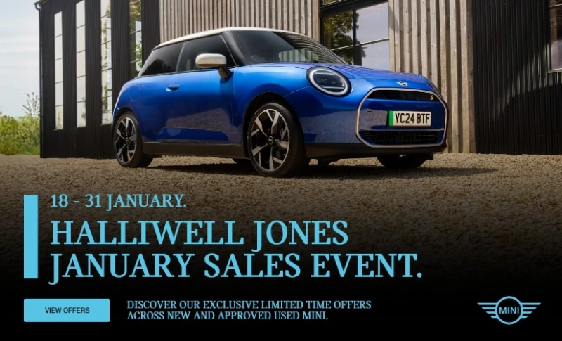 MINI January Sales Event Banner Mobile