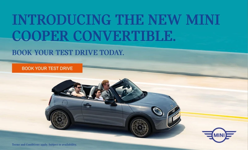 New MINI Cooper Convertible Banner Mobile