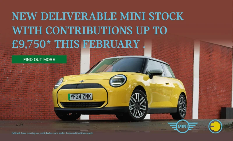 New deliverable MINI stock with contributions up to £9,750* this February Banner Mobile