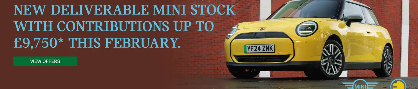 New deliverable MINI stock with contributions up to £9,750* this February