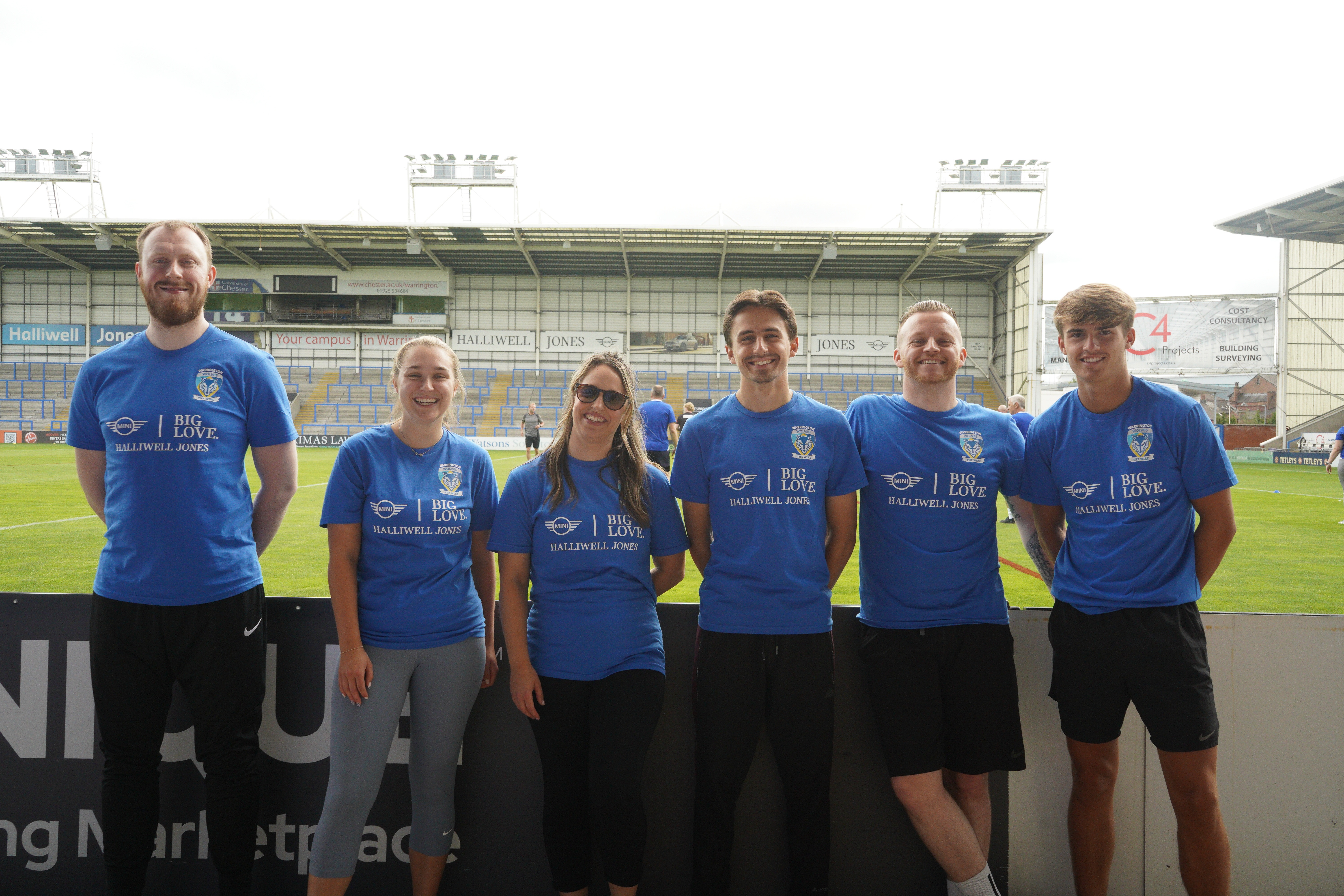 Representing the team Jake, Meg, Louise, Sam, Jack, and Charlie.