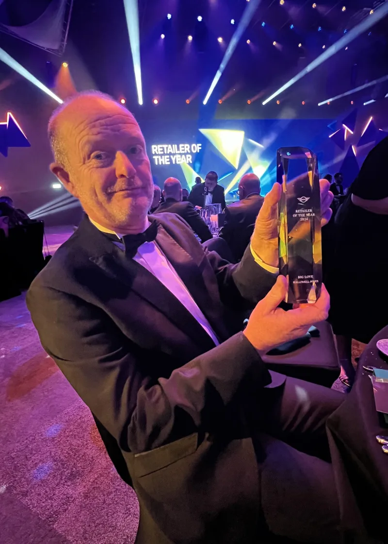 Halliwell Jones Triumphs with MINI Big Love Award at Retailer of the Year 2024 Awards. - Image 608370/2