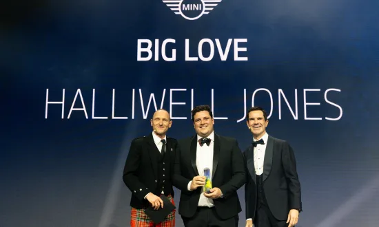 Halliwell Jones Triumphs with MINI Big Love Award at Retailer of the Year 2024 Awards.